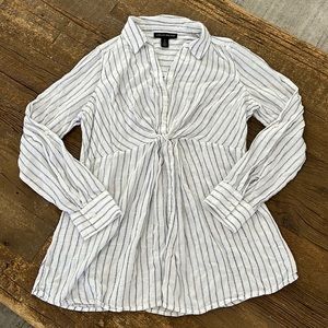 A Pea In The Pod Striped Maternity Blouse